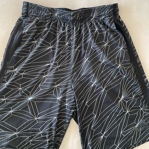 Adidas black basketball gym shorts